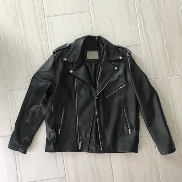 Men's XL Understated Leather Motorcycle Jacket - Picture 1 of 8